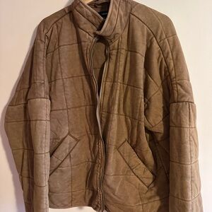 Women’s Brown/Tan Quilted Jacket